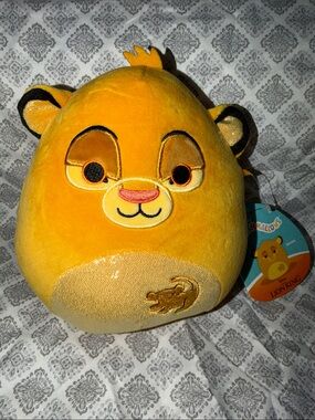 Disney Yellow Simba Plush with Gold Belly Accent